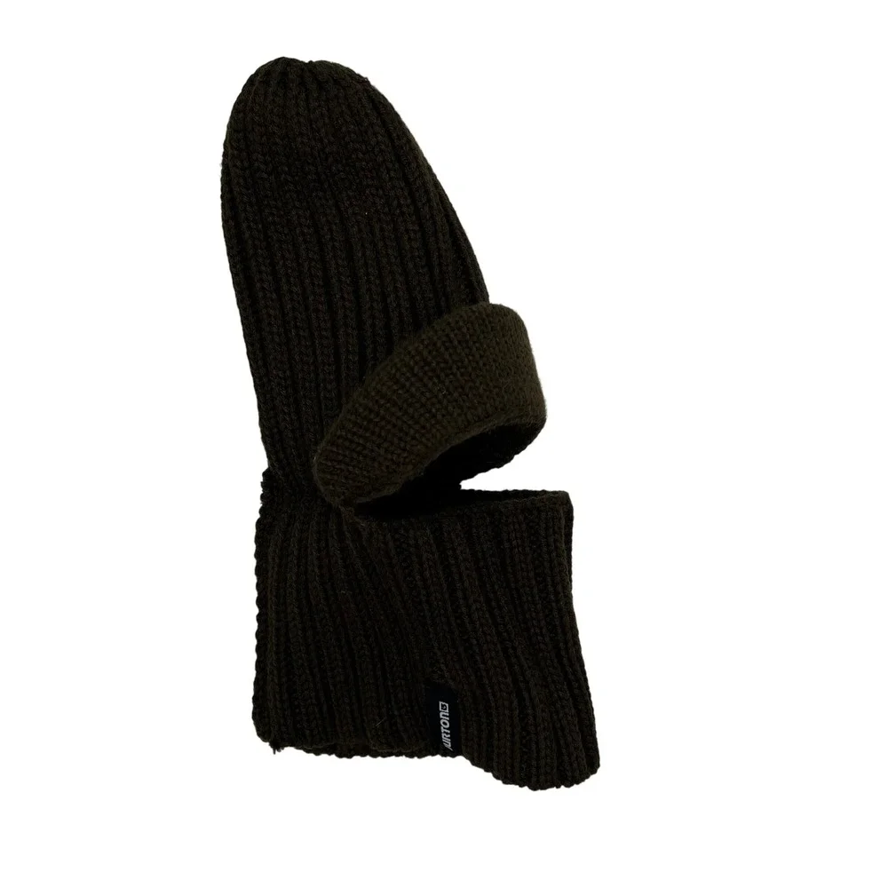 Burton Balaclava Ski Mask With Visor Knit‎ Brown Face Warmer Outdoor Snowboard